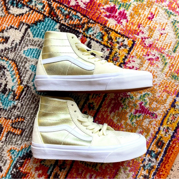 VANS “SK8 Hi Tapered Sneaker in Metallica Green” - Picture 5 of 7